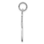 14k White Gold Ankh Cross Charm - Image 2