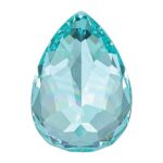 Lab Created Paraiba 6x4mm Pear - Image 4