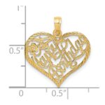 14k Solid HAPPY BIRTHDAY Heart Charm - Image 3
