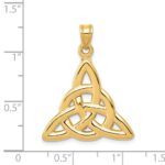 14k Polished Trinity Knot Pendant - Image 3