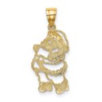 14k Polished Cut-out Santa Charm - Image 4