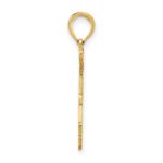 14k Solid I HEART FL Florida State Pendant - Image 2