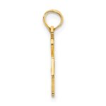 14k Solid I HEART NC North Carolina State Pendant - Image 2