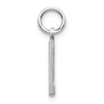 14KW Satin Diamond-cut Letter L Initial Charm - Image 2