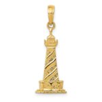 14k Cape Hatteras Lighthouse Pendant
