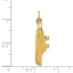 14k Solid Polished 3-D Cruise Ship Charm - Image 5