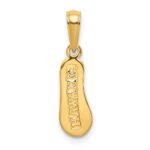 14k 3-D HAWAII Flip-Flop Pendant - Image 4