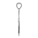 14k White Gold -X- Center Passion Cross Pendant - Image 2