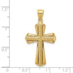 14k Twisted Cross Pendant - Image 3