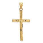 14k Two-tone Crucifix Pendant - Image 4