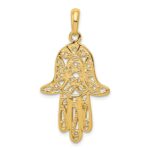 14k Filigree Chamseh Pendant - Image 4