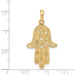 14k Filigree Chamseh Pendant - Image 3