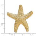 14k Large Textured Starfish Omega Slide - Image 3