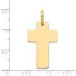 14k Polished Cross Charm - Image 3