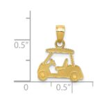 14k Golf Cart Charm - Image 3