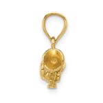 14K 3-D Trumpet Pendant - Image 2
