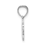 14K White Gold BEST FRIEND Pendant - Image 2
