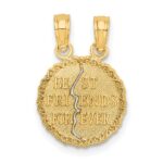 14K BEST FRIENDS FOREVER 2-Piece Break-apart Charm