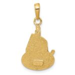 14K Slice of Cake with Candle HAPPY BIRTHDAY Pendant - Image 4