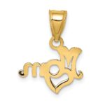 14K MOM with Heart Charm - Image 4