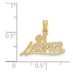 14K #1 NANA  Script Charm - Image 4
