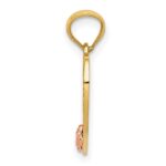 14k Two-tone LITTLE SISTER Heart Pendant - Image 2