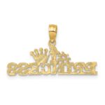 14K #1 PRINCESS with Crown Charm - Image 3