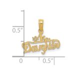 14K #1 DAUGHTER Charm - Image 3