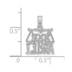 14k White Gold 100% LIBRA Zodiac Charm - Image 2