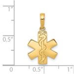 14K Paramedic/EMT Symbol Pendant - Image 3
