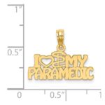 14K I HEART MY PARAMEDIC Charm - Image 3