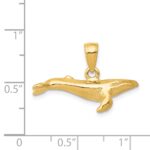 14K 3-D Humpback Whale Pendant - Image 5