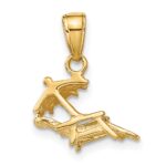 14K 3-D Lounge Beach Chair with Umbrella Pendant - Image 3