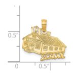 14K SCHOOL House Pendant - Image 3