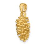 14K 3-D Pinecone Pendant - Image 4