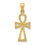14k Ankh Cross Charm