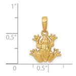 14K 2-D Frog Pendant - Image 3