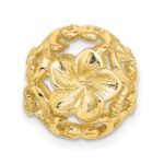 14K 3-D Cut-out Flower Bead Slide - Image 3
