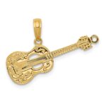 14K Acoustic Guitar Pendant