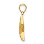 14K White Gold Polished Star Pendant - Image 2