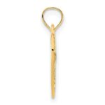 14k Fancy Filigree Heart Pendant - Image 2