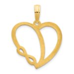 14k Infinity Heart Charm - Image 4