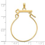 14k Key Charm Holder Pendant - Image 2
