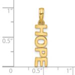 14k Polished HOPE Pendant - Image 4
