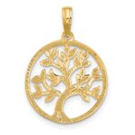 14K Polished Circle with Tree Charm - Image 4