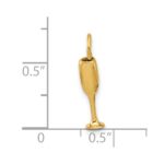 14k Fancy Champagne Flute Charm - Image 5