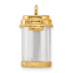 14k Fancy Pill Bottle Charm - Image 3