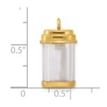 14k Fancy Pill Bottle Charm - Image 5