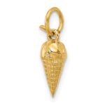 14k Fancy Ice Cream Cone Charm - Image 4