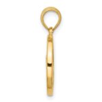 14K Polished Round Capricorn Pendant - Image 2